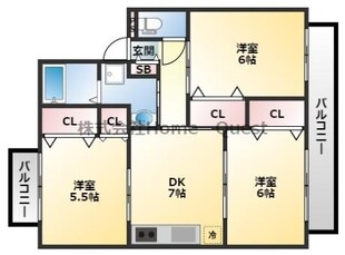 メゾンメルベーユの物件間取画像